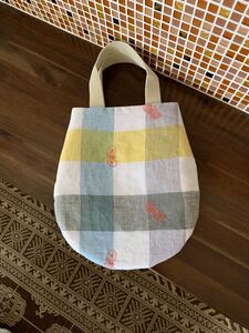 ミナペルホネン 爽やかchoucho ハンドメイド ミニバッグ