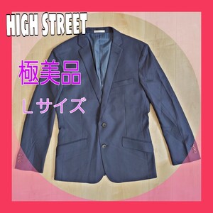 ハイストリート(high street) テーラードジャケットLサイズ/オフィス/デートブレザー/メンズジャケット/メンズアウター