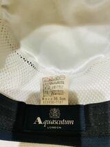 【人気】Aquascutum/アクアキュータム　ハット　紺/ネイビー　Mサイズ　５６，５ｃｍ（H39）_画像4