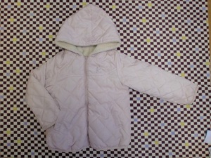 **[USED] Kumikyoku KUMIKYOKU with cotton reversible with a hood jumper size M(110-120)**