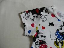 BB930【Disney】ミッキィー　ミニー　プリント　半袖　Ｔシャツ　訳有　女児　白　95_画像5