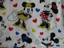 BB930【Disney】ミッキィー　ミニー　プリント　半袖　Ｔシャツ　訳有　女児　白　95_画像3