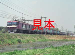 鉄道写真645ネガデータ、125313400012、EH500-2＋貨物、JR東北本線、蓮田～東大宮、2001.04.26、（4405×3226）