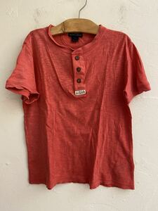 【送料無料】中古 RALPH LAUREN ラルフローレン ヘンリーネックシャツ Tシャツ サイズ 7