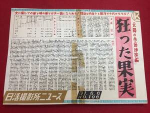 cb11981『狂った果実』スタジオメール　中平康　石原慎太郎　武満徹　石原裕次郎　津川雅彦　深見泰三　藤代鮎子　北原三枝