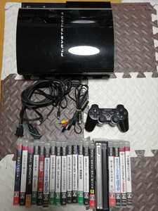お買い得 PS3 本体 初期型 CECHH00 黒 SONY プレイステーション3 PlayStation3 本体一式 ソフト19本セット ドラゴンボール