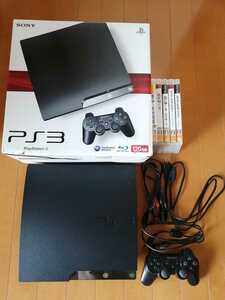 お買い得 美品 PS3 CECH-2100A 黒 SONY プレイステーション3 PlayStation3 本体一式 ソフト5本セット 龍が如く1～4 メタルギア