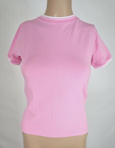 　＊お買い得 新品 アルファ ALPHA MASSIMO REBECCHI 半袖 Tシャツ コットン×ライクラ サイズ(M)ピンクLCT442