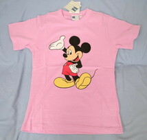 　＊新品 ディズニー Disney ミッキーマウス MICKEY MOUSE 半袖 プリント Tシャツ 送料込み980円 コットン100% サイズM ピンク LCT411_画像5