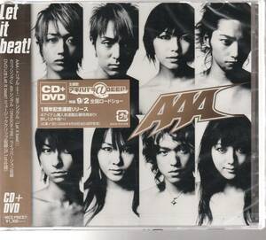 ＡＡＡ さん 「Ｌｅｔ ｉｔ ｂｅａｔ！」 ＣＤ＋ＤＶＤ 未使用・未開封