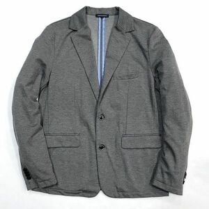 26●b017◎２【40】良品 URBAN RESEARCH アーバンリサーチ　ニット ジャケット　グレー　メンズ カジュアル シンプル