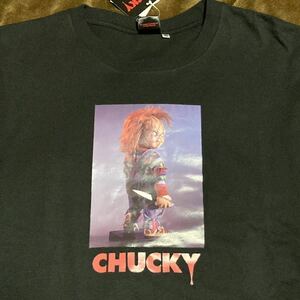 【3Lサイズ】希少 新品 チャイルドプレイ チャッキー chucky tシャツ シャツ ブラック 映画 80s レトロ トイストーリー Tee /シュプ sup b