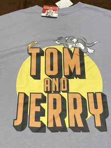 【Lサイズ】新品 完売品 トムとジェリー シャツ tom and jerry 映画 tシャツ アメコミ タグ付き 正規ライセンス品 刺繍入り