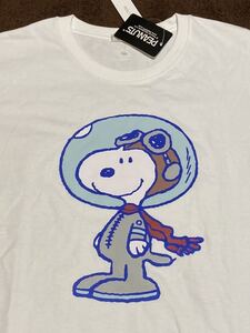 【Sサイズ】新品 PEANUTS スヌーピー tシャツ snoopy スヌーピー タグ付き ピーナッツ アストロノーズ 宇宙服 半袖Tシャツ b