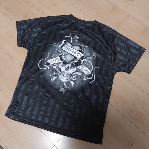 【新品】★toute sa vie★スカル バックプリント クルーネック 半袖 Tシャツ