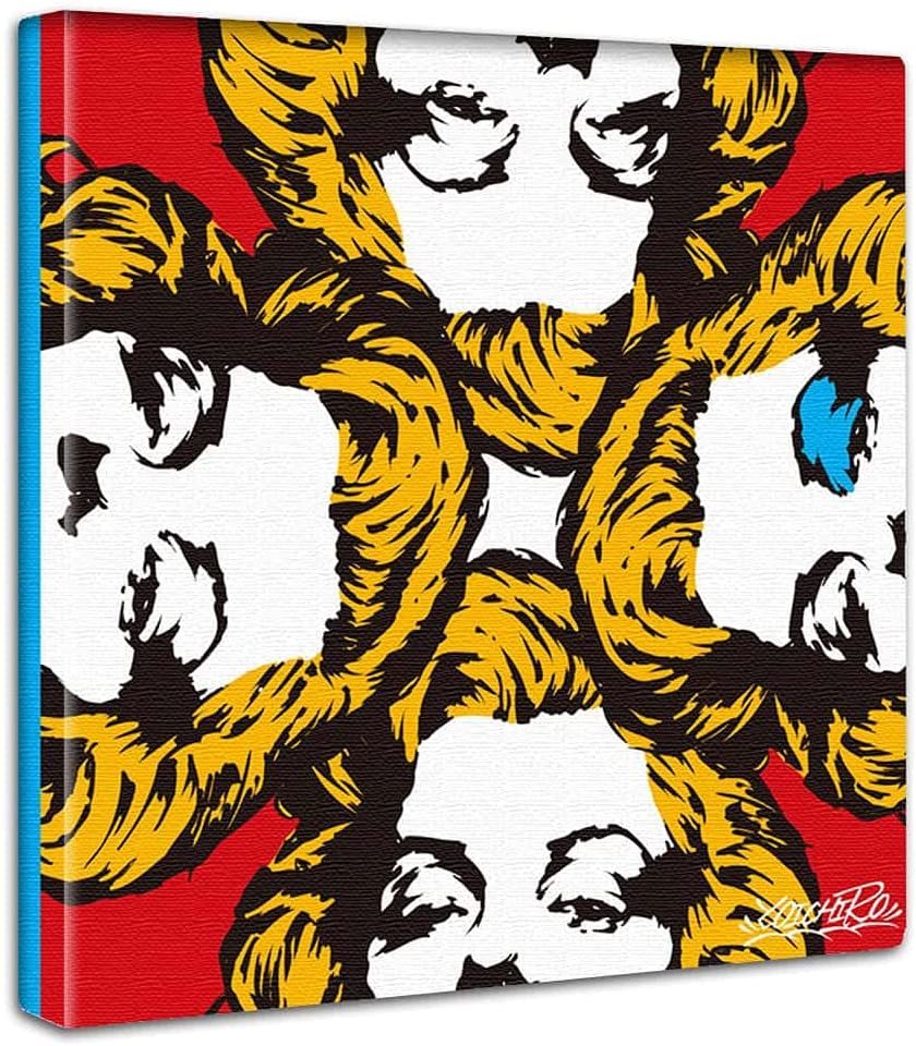Marilyn Monroe Kunstposter, Kunsttafel, Wandbehang, Leinwand, Innengemälde, Grafikkunst, Neu, 30 x 30 cm, Kunstwerk, Malerei, Andere