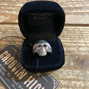  glue vi n high Skull ring Mexico meki deer n silver 