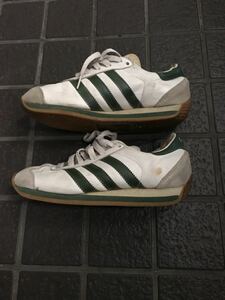 アディダス オリジナルス カントリー adidas スニーカー シューズ 靴 23cm ホワイト 緑 originals レトロ グリーン ヴィンテージ 80s 90s