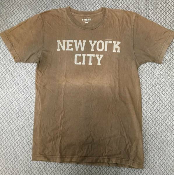 ローガン　中古加工 NEW YORK CITY プリント Tシャツ　ビンテージ　ROGAN Used processing t shirts vintage