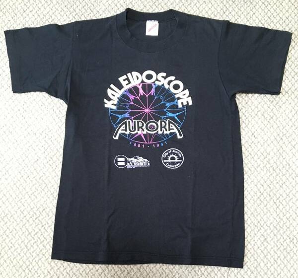 ビンテージ　グラフィック　グラデーション　プリント　Tシャツ　vintage AURORA logo graphic gradation print T shirts archive