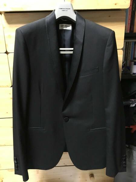 新品　希少1st サンローラン スモーキング ジャケット エディ スリマン　アーカイブ　saint laurent smoking jacket Hedi Slimane