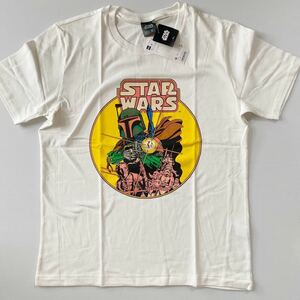 スターウォーズ Star Wars コミック COMICS イラスト Tシャツ 白 メンズM新品 vintage風 古着テイストプリントお洒落 女性オーバーサイズok