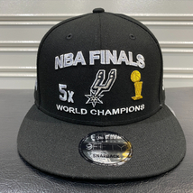 USA限定 Newera ニューエラ NBA ファイナルズ ワールドチャンピオン 9FIFTY スナップバックキャップ 黒 サンアントニオ スパーズ Spurs_画像1