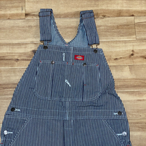 USA正規品 「W30/L30」 Dickies ディッキーズ BIB OVERALL オーバーオール ヒッコリーストライプ (HS) ストリート チカーノ ペインター_画像2