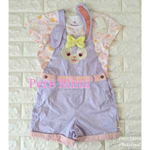  Hong Kong Disney Stella Roo Kids coveralls rompers setup new goods unused tag attaching L size 