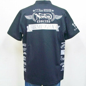  Norton Norton DRY side embroidery polo-shirt 212N1200 black XXL 3L 2XL American Casual bai car cooler biz resort . water speed .