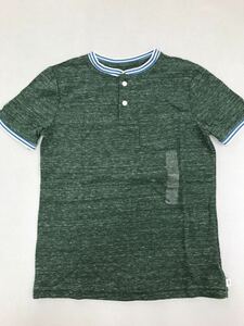 ■ＧＡＰ■新品■150■ギャップ■人気Ｔシャツ■ヘンリーネック■グリーン■落ち着いた色のTシャツ■1-1