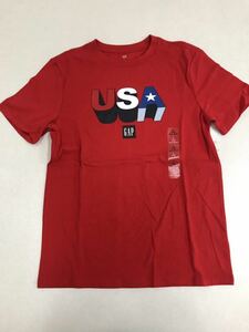 #GAP# new goods #140# Gap # red # Logo T-shirt #USA# good-looking design # colorful .goro#21#2-2