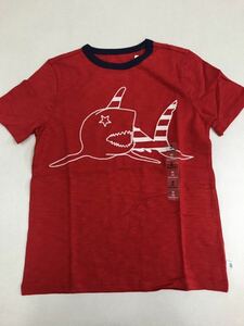 #GAP# new goods #150# Gap #same# red # T-shirt # Shark #21#2-2