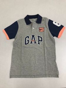 ■ＧＡＰ■新品■130■ギャップ■GAPロゴ■カラフル■ポロシャツ■グレー・紺■デザインがおしゃれです■21■1-1