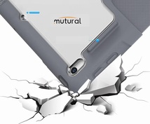 iPad 10.2 インチ 第7/8/9世代 兼用 MUTURAL YAXING 軍事レベ Folio スマート カバー ケース ブルー_画像4