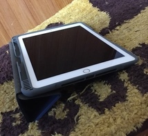 iPad 10.2 インチ 第7/8/9世代 兼用 MUTURAL YAXING 軍事レベ Folio スマート カバー ケース ブルー_画像8