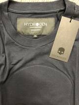 本物 新品 HYDROGEN ハイドロゲンエンボスフロントスカル半袖Tシャツ 214106 紺 L_画像3