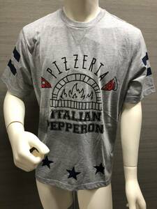 本物 新品 HYDROGEN PIZZERIA半袖Tシャツ 220610 灰 XS