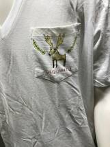 本物 新品 DSQUARED2 ディースクエアード 半袖Vネック胸ポケット付Tシャツ S74GD0249 白 L_画像4