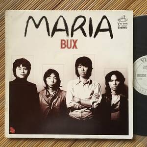 《見本盤・底抜け・カードなし》バックス『マリア』LP～MARIA/BUX/和モノ/70年代日本のロック名盤/にほ