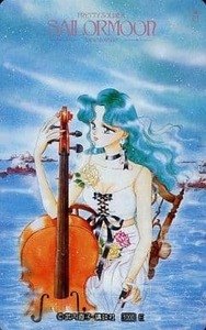 Красивая девушка Sailor Moon Michiru Kaio Телефонная карта Teleka Naoko Takeuchi Оригинальная картина оригинальной картины в то время