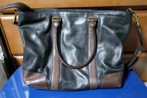 [ week end is Gold coupon 2,000 jpy off ][ regular goods ]COACH 71026 Bleeker Business Tote In Harness Leather black 