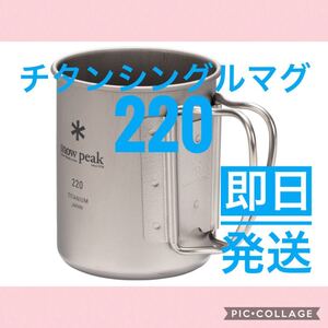 新品未使用!スノーピーク チタンシングルマグ 220