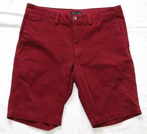 BANANA REPUBLIC short pants 32 -inch / wine red 