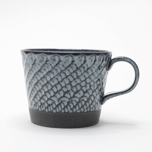 送料無料■陶器 マグカップ 美濃焼 スパイラルマグ ブルー 陶器製 コーヒーカップ 日本製 和食器 / 30803の画像2