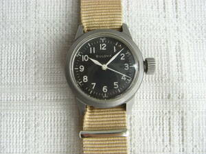 ブローバー米軍用時計。手巻き。ハック機能付き。日差30秒。中古。