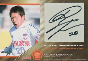 Jカード 2007TE 河原和寿 アルビレックス新潟 直筆サイン カード ☆栃木 大分 愛媛