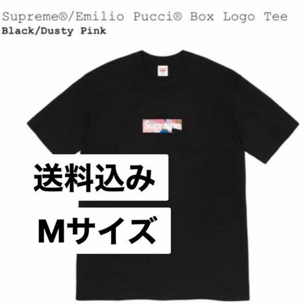 送料込み supreme Emilio pucci box logo tee 黒 Mサイズ