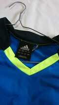 adidas 長袖シャツ CLIMA COOL ブルー Sサイズ 状態良好 ポリエステル100%_画像7