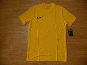  новый товар * Nike DRI-FIT тренировка футболка *M/ желтый 